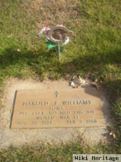 Harold F Williams