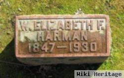 W. Elizabeth F. Rottiers Harman