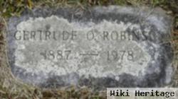 Gertrude O Robinson