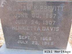 Henrietta Elizabeth Davis Previtt