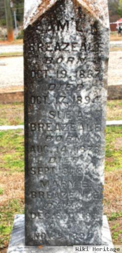 Susannah A. "sue" Breazeale