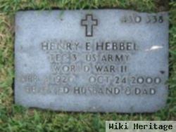 Henry E Hebbel