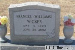 Frances C Williams Wicker