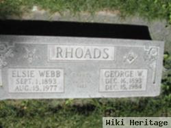 Elsie Webb Rhoads