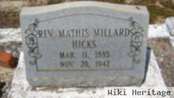 Rev Mathis Millard Hicks, Sr