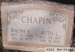 Ralph E Chapin