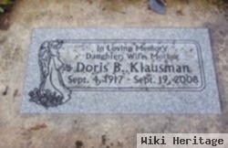 Doris B Mcdonald Klausman