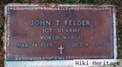 Sgt John T Felder