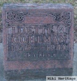 Loette Brown Gohlman