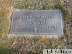 Merton W "bill" Beeler