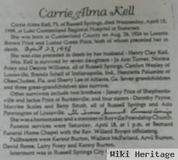 Carrie A. Price Kell