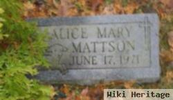 Alice Mary Mattson