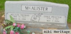 Syble Proctor Mcalister