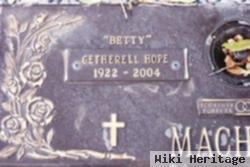 Getherell Hope "betty" Machules