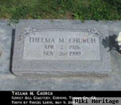 Thelma M Church