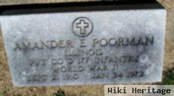 Amander Edmund "ted" Poorman