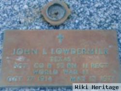 John Lloyd Lowdermilk