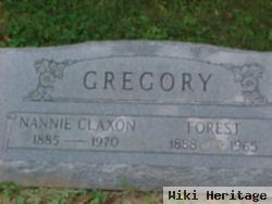 Nannie A. Claxon Gregory