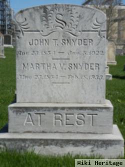 Martha V. "mattie" Snyder