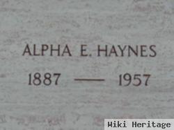 Alpha E Haynes