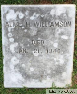 Alice H Williamson