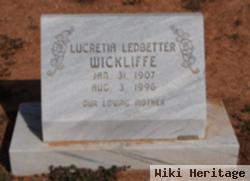 Lucretia T. Ledbetter Wickliffe