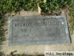 Rosemary Archibald Goss