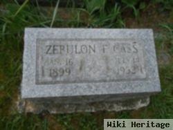 Zebulon F Cass