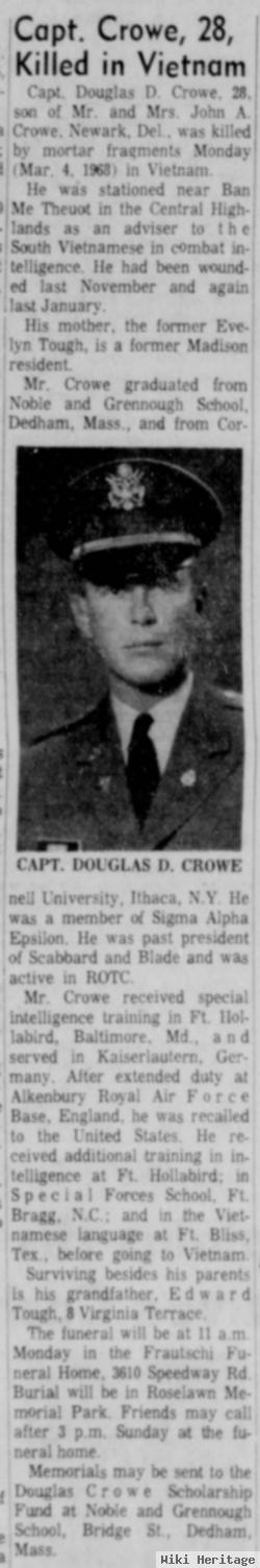 Douglas D Crowe