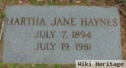 Martha Jane Abney Haynes