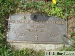 William R Spletstoser