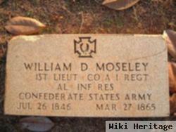 Lieut William D. Moseley