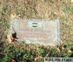 Ethel P Nickoles