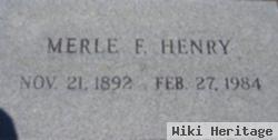 Merle F Henry