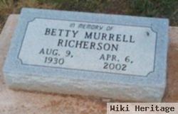 Betty Murrell Richerson