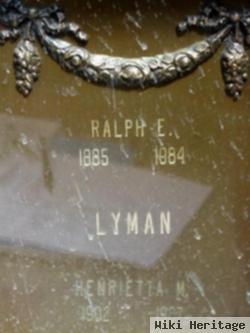 Ralph Edwin Lyman