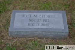 Alice M Briddell