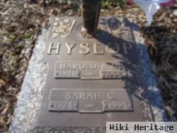 Harold B Hyslop, Sr