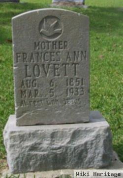 Frances Ann Taylor Lovett