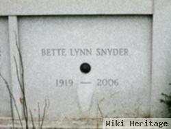 Bette Balliet Lynn Snyder