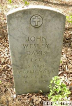 Pvt John Wesley Davis