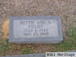 Bettie Lou A Fields