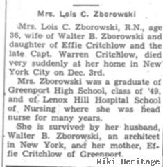 Lois Critchlow Zborowski