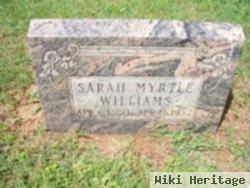 Sarah Myrtle Wright Williams