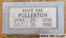 Billy Fae Fisher Fullerton