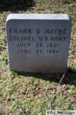 Col Frank B. Hayne