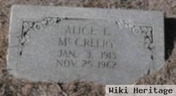 Alice E Evans Mccreery