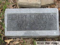 Elbert F. Bolton