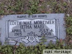 Edith Mae "etha Mae" Carnes Mortimer