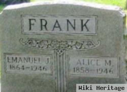 Alice Minnie Riddlesberger Frank